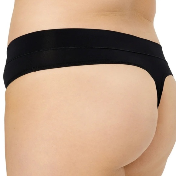 Kindly Yours Women's So Comfy Crossover Waist Thong Panties - Picture 3 of 5